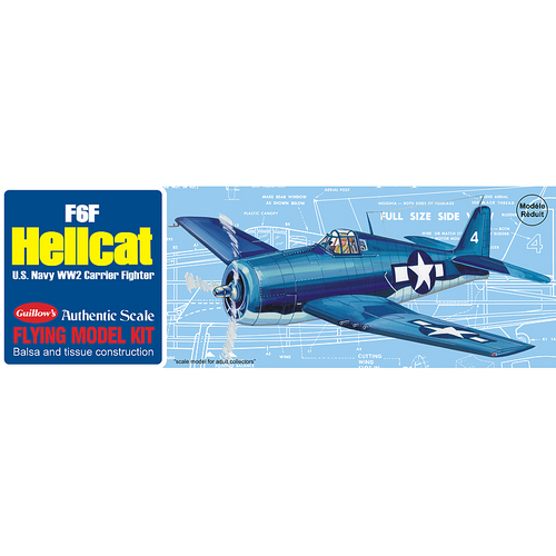 Guillow's Hellcat Balsa Plane Model Kit