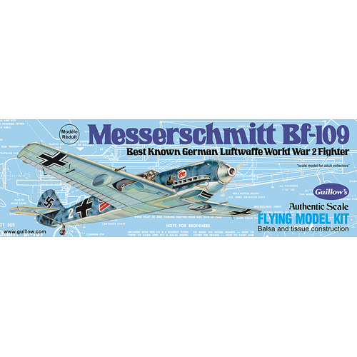 Guillow's Messerschmitt Balsa Plane Model Kit