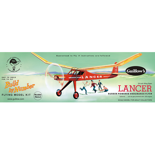 Guillow's Lancer Balsa Plane Model Kit