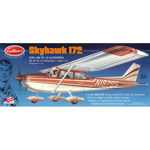 Guillow's Cessna Skyhawk Balsa Plane Model Kit