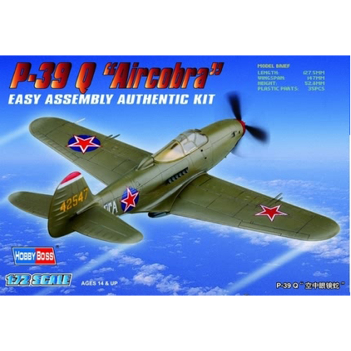 HobbyBoss 1/72 P-39 Q “Aircacobra” Plastic Model Kit [80240]