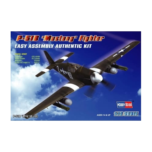 HobbyBoss 1/72 P-51B “Mustang” Fighter Plastic Model Kit [80242]