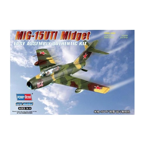 HobbyBoss 1/72 MiG-15UTI Midget Plastic Model Kit [80262]