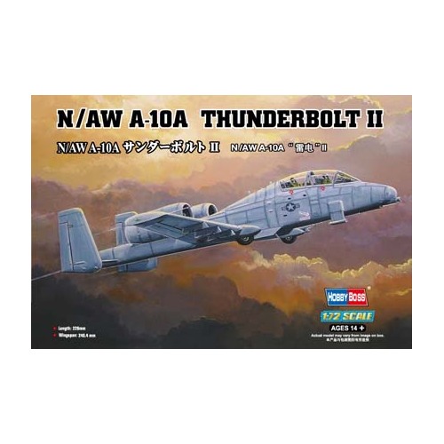 HobbyBoss 1/72 N/AW A-10A THUNDERBOLT II Plastic Model Kit [80267]