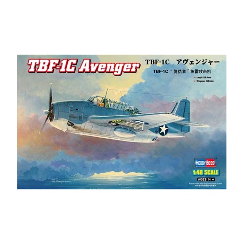 HobbyBoss 1/48 TBF-1C Avenger Plastic Model Kit [80314]