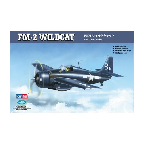 HobbyBoss 1/48 FM-2 Wildcat Plastic Model Kit [80330]