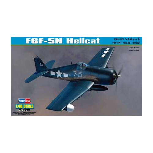 HobbyBoss 1/48 F6F-5N Hellcat Plastic Model Kit [80341]