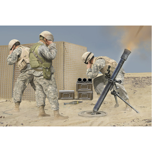 HobbyBoss 1/3 M252 Mortar Plastic Model Kit [81012]