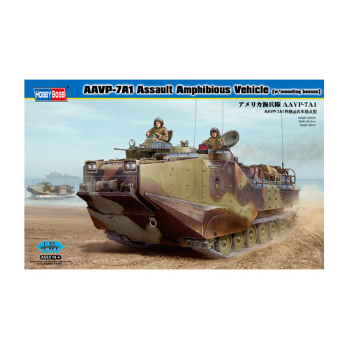 HobbyBoss 1/35 AAVP-7A1 Assault Amphibious Vehicle (w/mounting bosses) Plastic Model Kit [82413]