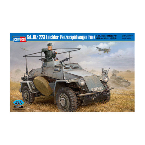 HobbyBoss 1/35 Sd..Kfz 223 Leichter Panzerspahwagen Funk Plastic Model Kit [82443]