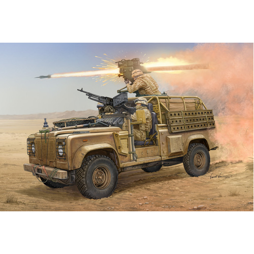 HobbyBoss 1/35 Land Rover WMIK w/ MILAN ATGM Plastic Model Kit [82447]