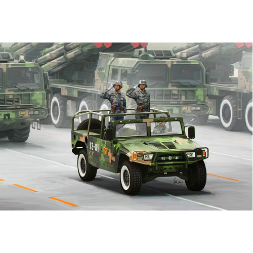 HobbyBoss 1/35 Dong Feng Meng Shi 1.5 ton Military Light Utility Vehicle Parade Model Kit [82467]