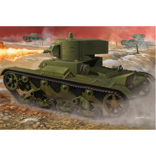 HobbyBoss 1/35 Soviet OT-130 Flame Thrower Tank Plastic Model Kit [82498]