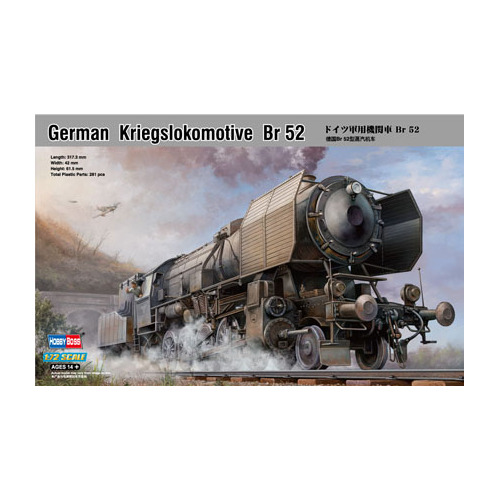 HobbyBoss 1/72 German Kriegslokomotive BR-52 Plastic Model Kit [82901]