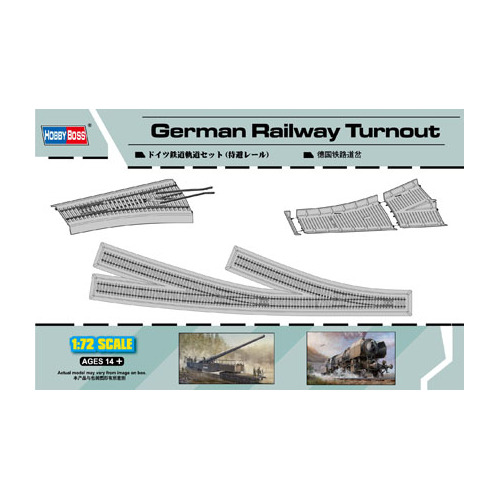 HobbyBoss 1/72 German Railway Turnout Plastic Model Kit [82909]