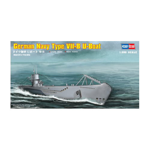 HobbyBoss 1/350 DKM Navy Type VII-B U-Boat Plastic Model Kit [83504]