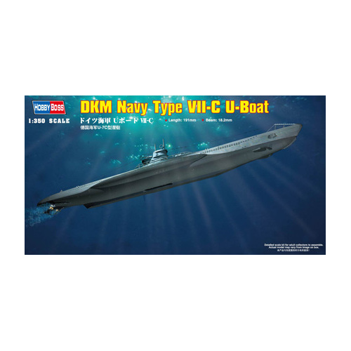 HobbyBoss 1/350 DKM Navy Type VII-C U-Boat Plastic Model Kit [83505]