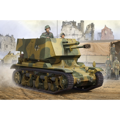 HobbyBoss 1/35 4.7 cm Pak(t) Sfl.auf Fgst. Pz.Kpfw.35 R 731(f) Plastic Model Kit [83807]