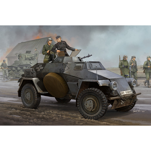 HobbyBoss 1/35 German Sd.Kfz.221 Leichter Panzerspahwagen (3rd Series) Plastic Model Kit [83812]