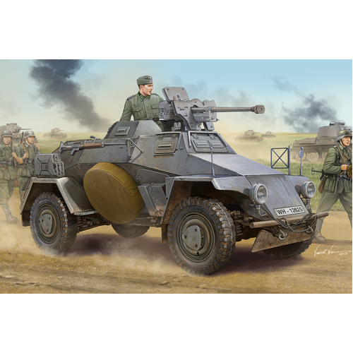 HobbyBoss 1/35 German Le.Pz.Sp.Wg (Sd.Kfz.221) Leichter Panzerspahwagen-Early Model Kit [83813]