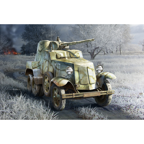 HobbyBoss 1/35 Soviet BA-10 Armor Car Plastic Model Kit [83840]