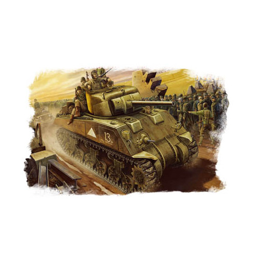 HobbyBoss 1/48 M4 TANK (Mid -Model) Plastic Model Kit [84802]