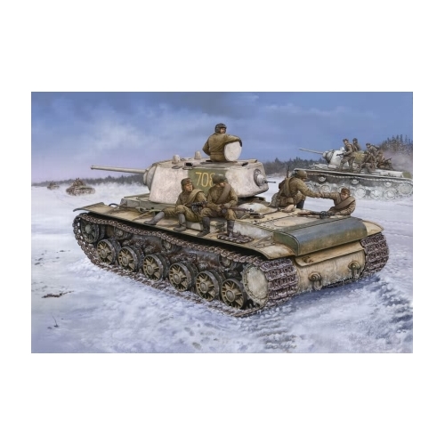 HobbyBoss 1/48 KV-1 1942 "Heavy Cast Turret "Tank Plastic Model Kit [84813]