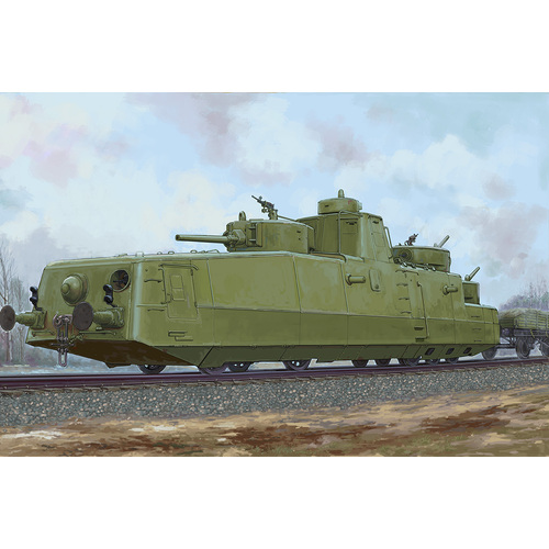 HobbyBoss 1/35 Soviet MBV-2 Armored Train Plastic Model Kit [85514]