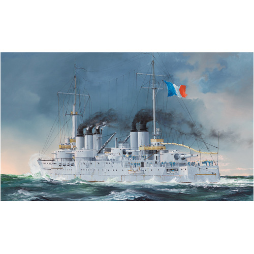 HobbyBoss 1/350 French Navy Pre-Dreadnought Battleship Condorcet Plastic Model Kit [86505]