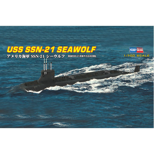 HobbyBoss 1/700 SSN-21 SEAWOLF ATTACK SUBMARINE Plastic Model Kit [87003]