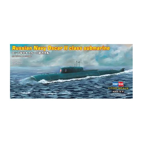 HobbyBoss 1/700 Russian Navy Oscar II class submarine Plastic Model Kit [87021]