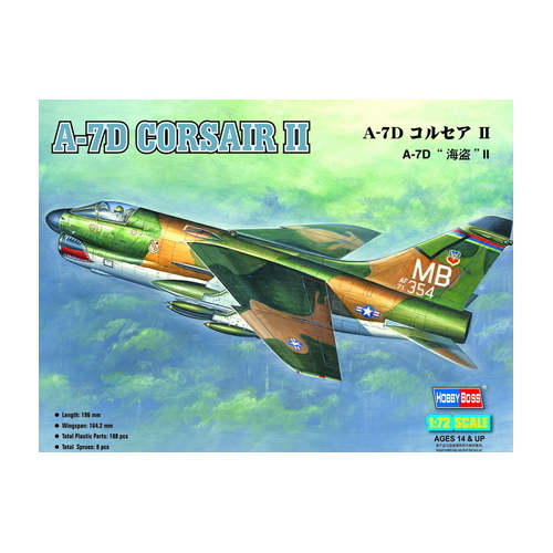 HobbyBoss 1/72 A-7D “Corsair” II Plastic Model Kit [87203]