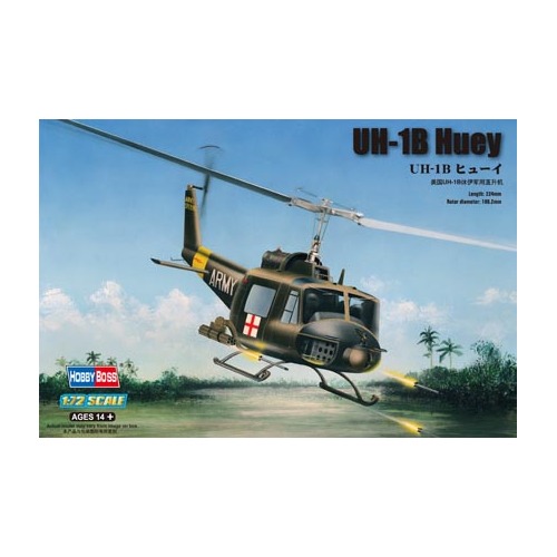 HobbyBoss 1/72 UH-1B Huey Plastic Model Kit [87228]