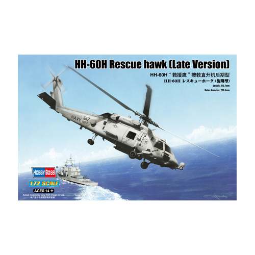 HobbyBoss 1/72 HH-60H Rescue hawk (Late Version) Plastic Model Kit [87233]