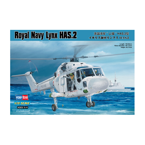 HobbyBoss 1/72 Royal Navy Lynx HAS.2 Plastic Model Kit [87236]