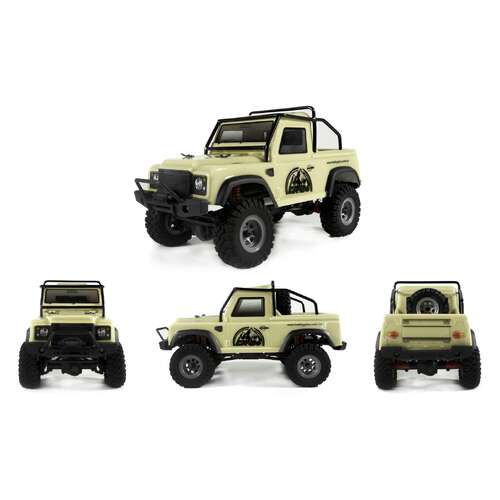 Hobby Plus 1/24 Defender RTR Scale Crawler (Light Yellow)