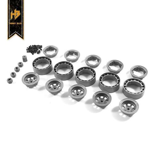 Hobby Plus Internal Bead Lock Wheel Set (Grey)