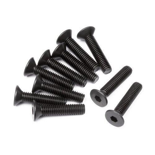 HPI Flat Head Screw M3x14mm (Hex Socket/10pcs) [100556]