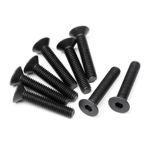 HPI Flat Head Screw M3X16mm (Hex Socket/8Pcs) [100557]