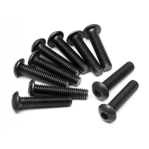 HPI Button Head Screw M3x14mm (Hex Socket/10pcs) [100559]