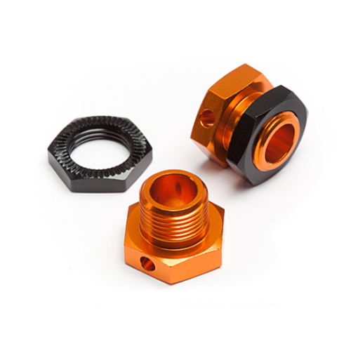 HPI 5mm Hex Wheel Adapters Trophy Buggy (Orange/Black) [101785]