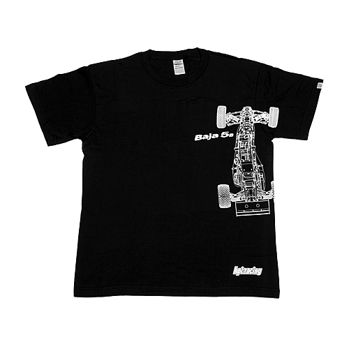 HPI 102045 RACING BAJA 5B T-SHIRT (BLACK/YOUTH SMALL)