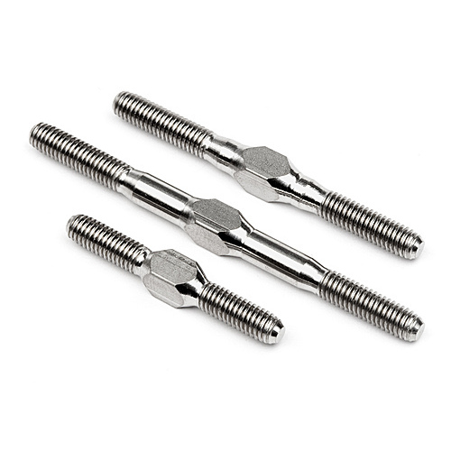 HPI 102456 TITANIUM TURNBUCKLE SET (SILVER/CYBER10B)