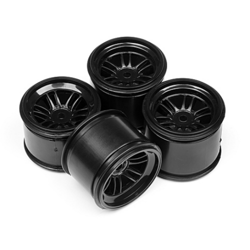 HPI FT01 Wheel Set (Black/Front 2Pcs/Rear 2Pcs) [102824]