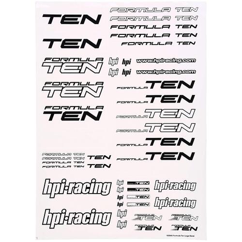 HPI 102840 FORMULA TEN LOGO DECAL