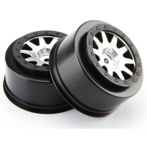 HPI Mk.10 V2 Wheel Matt Chrome (4.5mm Offset/2Pcs) [106200]