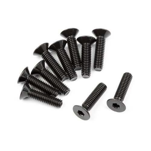 HPI Flat Head Screw M2.5X10mm (Hex Socket/10Pcs) [107375]