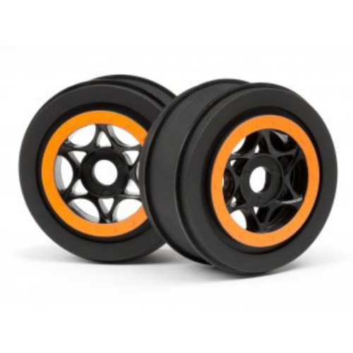 HPI AH-64 Wheel Black/Orange (42X83mm/2Pcs) [107855]