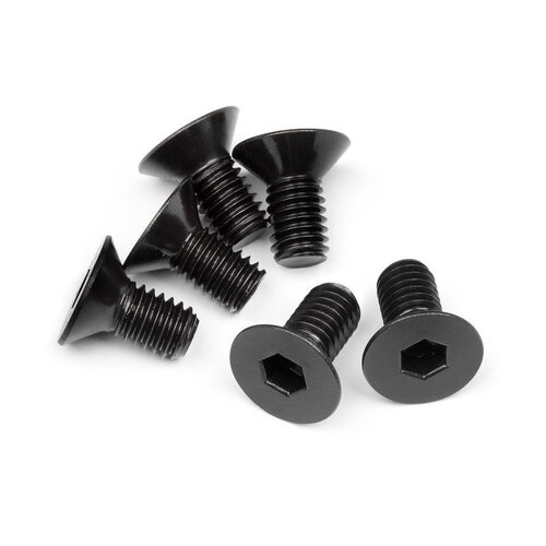 HPI Flat Head Screw M6X12mm (Hex Socket/6Pcs) [109919]