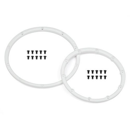 HPI Wheel Bead Lock Rings (White/For 2 Wheels) [110545]